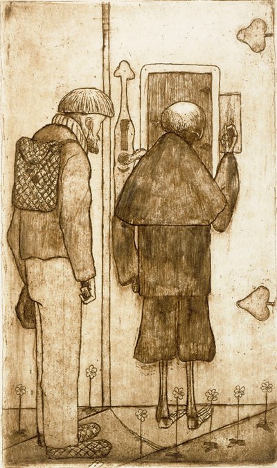 The Peasant and Death at the Gates of Heaven by Hugo Simberg
