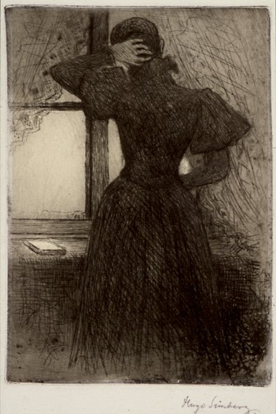 Woman Thinking by Hugo Simberg