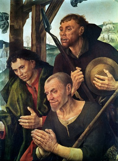 Head of the Shepherds (detail) by Hugo van der Goes
