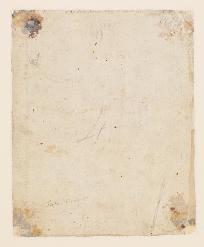 Inscription on Verso: Upper Centre, Brown Ink, Italian 18th-Century Hand: 