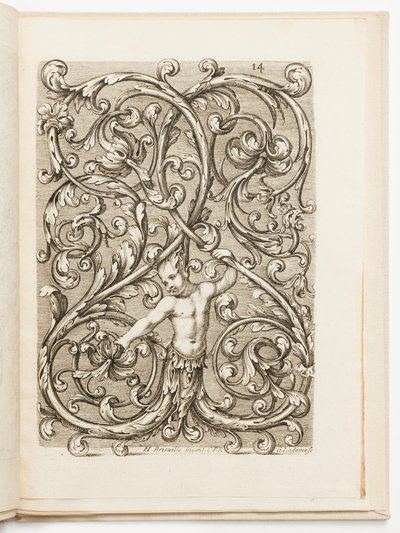 Plate 14, from Various Designs for Locksmiths by Hugues Brisville