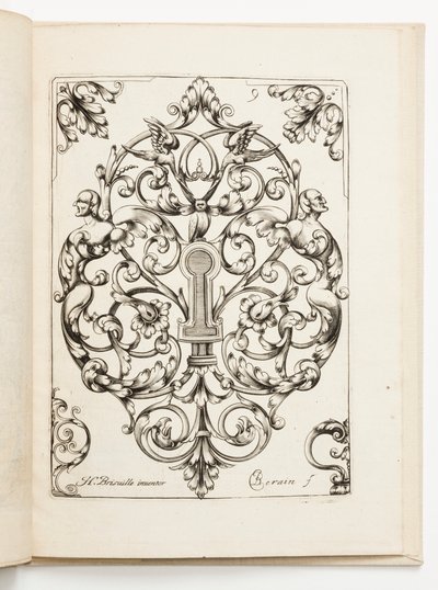 Plate 9, from Various Designs for Locksmiths by Hugues Brisville