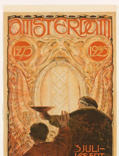 Poster for the Exhibition Amsterdam 1275-1925 by Huib Luns