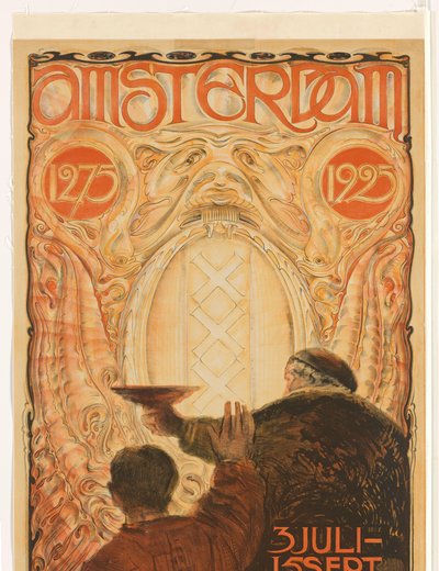 Poster for the exhibition Amsterdam 1275-1925 by Huib Luns