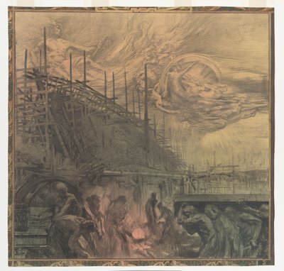 Industry. Design for a Mural in Rotterdam by Huib Luns