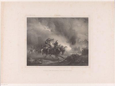 Attacking Soldiers on Horseback (Attack of Cuirassiers on a Battery) (Album of Dutch Painters series) by Huib van Hove Bz