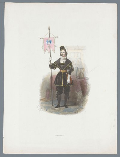 Man in Historical Costume by Huib van Hove Bz