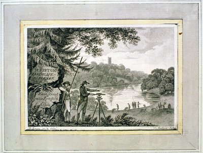 Calling Card of Humphrey Repton, Engraved by Thomas Medland by Humphry Repton