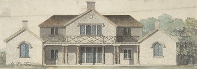 Design for a Cottage Ornée in the Tudoresque Style by Humphry Repton