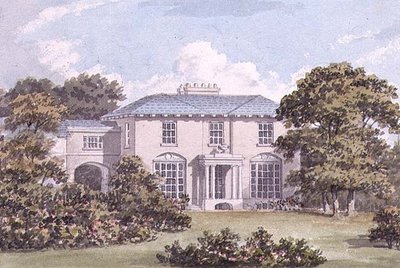 Design for the North Front of a House on Clapham Common for William Holme by Humphry Repton