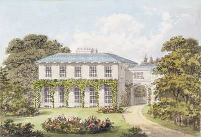 Design for the South Front of a House on Clapham Common for William Holme by Humphry Repton