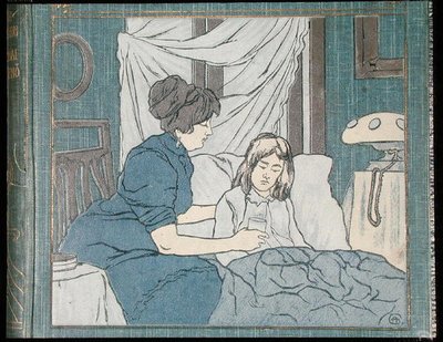 A Mother Tending Her Sick Daughter by Hungarian School
