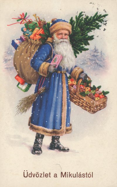Hungarian Christmas Card by Hungarian School