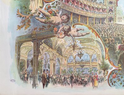 Interior views of the Somossy Orfeum in Budapest, late 19th century by Hungarian School