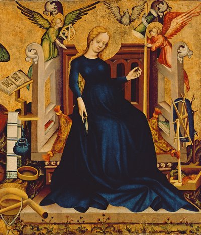 Maria Gravida, fragment of a panel from Németújvár, 1409 by Hungarian School
