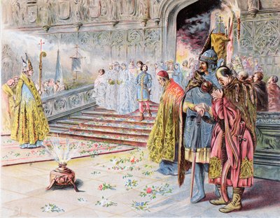 Marriage of Matthias I Corvinus and Beatrice of Aragon in 1476 by Hungarian School