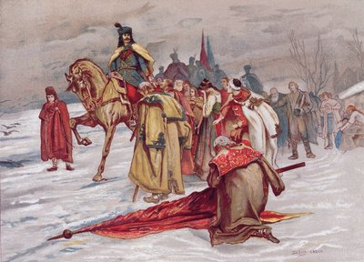 Rakoczi Ferenc bids farewell to his people as he goes into exile in February 1711, c.1900 by Hungarian School