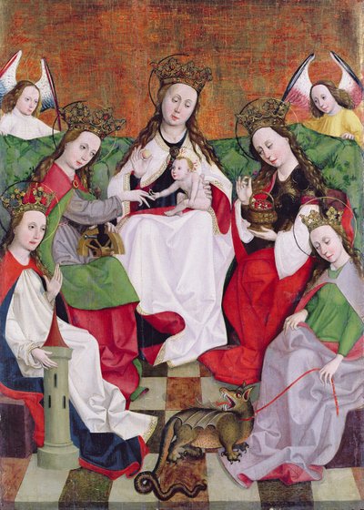 The Mystical Betrothal of St. Catherine, c.1500 by Hungarian School