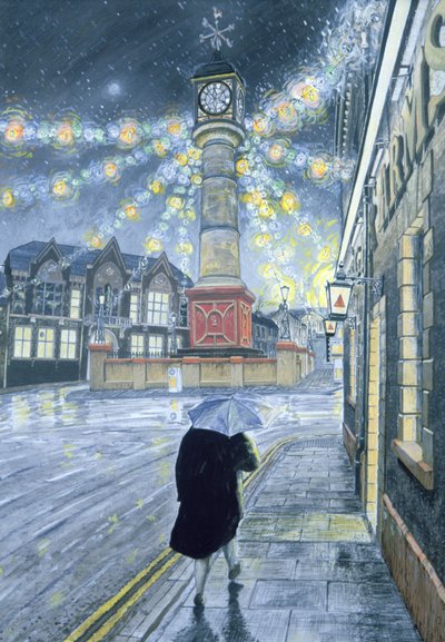 A December Dusk at Tredegar, 1992 by Huw S. Parsons