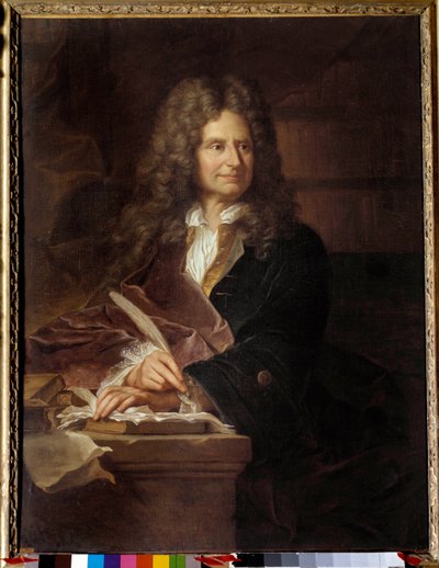 Portrait of Nicolas Boileau by Hyacinthe (studio of) Rigaud