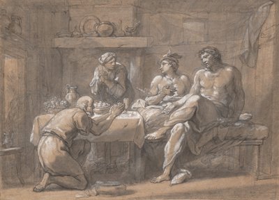 Jupiter and Mercury in the House of Baucis and Philemon by Hyacinthe Collin de Vermont