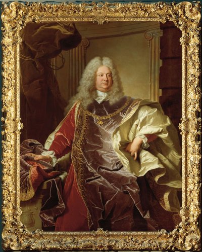 Portrait of Philipp Ludwig Wenzel Count of Sinzendorf by Hyacinthe Francois Rigaud