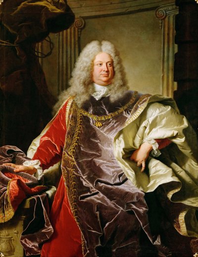 Portrait of Count Philipp Ludwig Wenzel von Sinzendorf by Hyacinthe Francois Rigaud