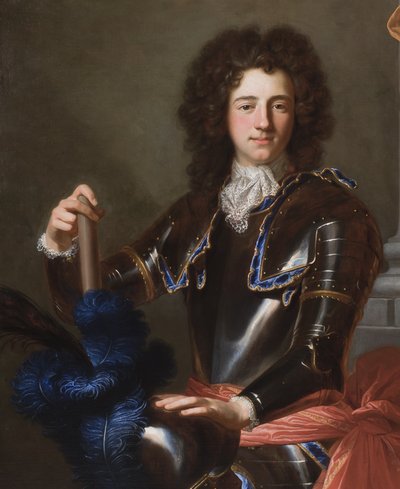 Detail of portrait of Henry Bentinck, later 1st Duke of Portland, 1699 by Hyacinthe Francois Rigaud