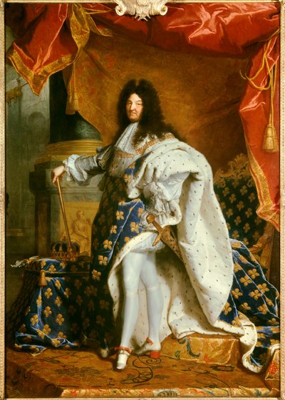 Full Length Portrait of King Louis XIV by Hyacinthe Francois Rigaud