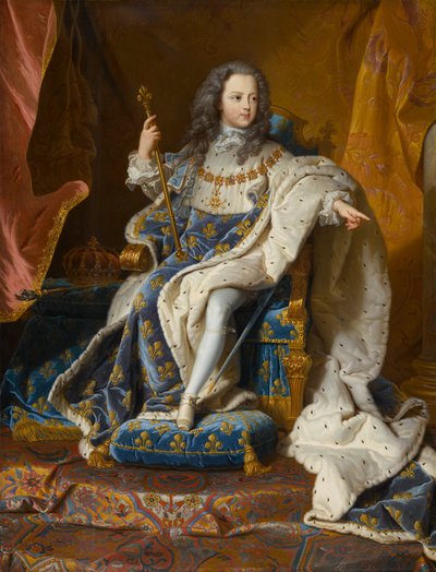 Louis XV (1710-1774), circa 1715-1717 by Hyacinthe Francois Rigaud