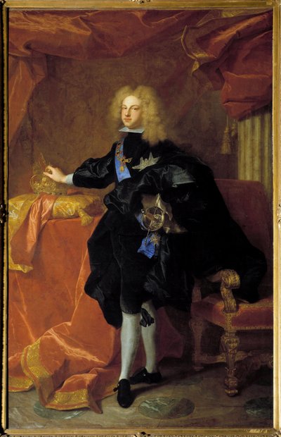 Portrait of Philip V, King of Spain by Hyacinthe Francois Rigaud