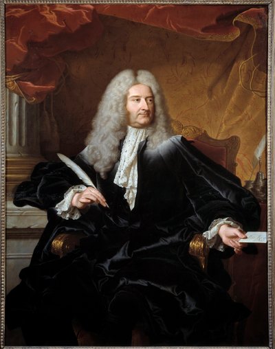 Portrait of Louis Germain de Chauvelin by Hyacinthe Francois Rigaud