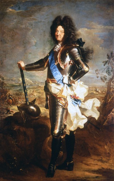Portrait of Louis XIV, the Sun King (1638 - 1715) by Hyacinthe Francois Rigaud
