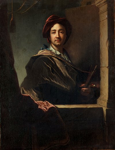 Portrait of the Artist, Half Length, at a Casement, 1712 by Hyacinthe Francois Rigaud