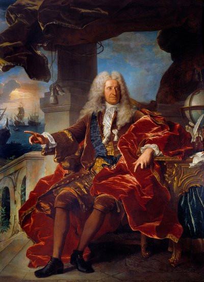 Portrait of the banker Samuel Bernard by Hyacinthe Francois Rigaud