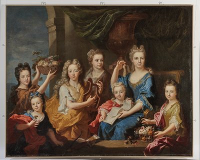 Portrait of the Children of M. Bouette de Blémur by Hyacinthe Francois Rigaud