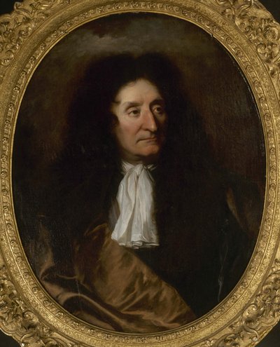 Portrait of Jean de La Fontaine by Hyacinthe François Honoré Rigaud