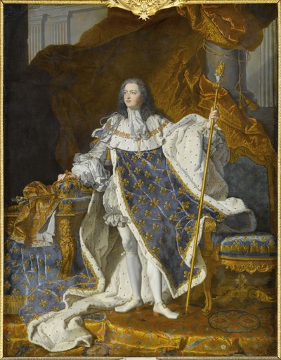 Portrait of Louis XV in His Royal Costume by Hyacinthe François Honoré Rigaud