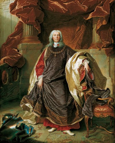 Portrait of Prince Joseph Wenzel I of Liechtenstein by Hyacinthe François Honoré Rigaud