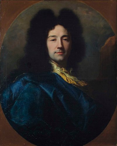 Self-Portrait (Blue Coat) by Hyacinthe François Honoré Rigaud