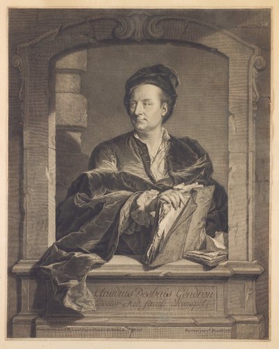 Doctor Claude Deshais Gendron, Engraved by J. Daulle by Hyacinthe Francois Rigaud
