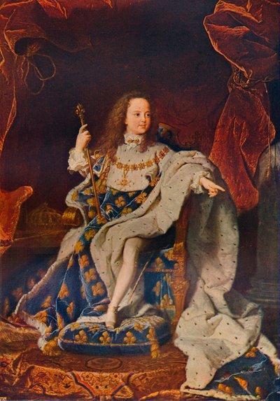 Louis XV at the Age of Five in the Costume of the Sacre by Hyacinthe Francois Rigaud