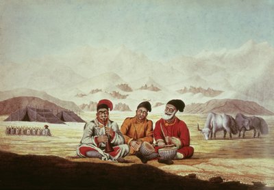 Three Musicians in Tibet by Hyder Jung Hearsey