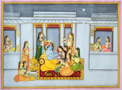 Krishna and Gopis at Night by IMAGINEERS STUDIO
