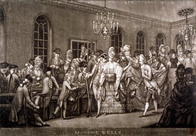 View of a crowded room in Bagnigge Wells, London by IR Smith