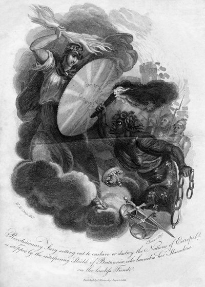 Revolutionary Fury Setting Out to Enslave or Destroy the Nations of Europe, 1816 by I. Brown