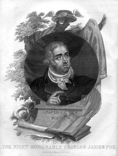 The Right Honorable Charles James Fox, 1816 by I. Brown