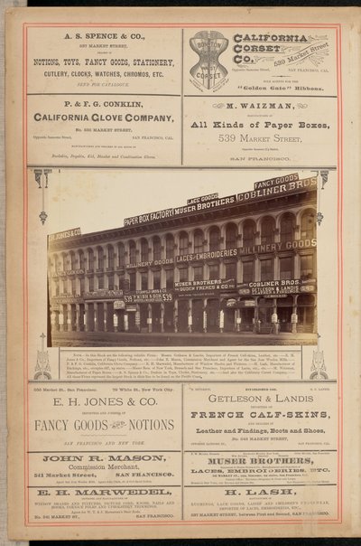 Building on Market Street, San Francisco by I. W. Taber
