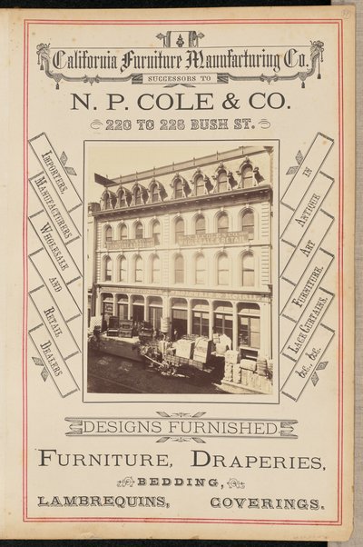 California Furniture Manufacturing Company, San Francisco by I. W. Taber