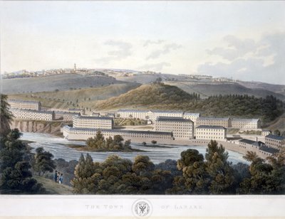 The Town of Lanark, from View of Scotland by I after Clark
